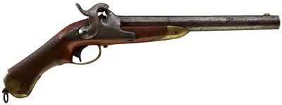 Lot 943 - A .750 CALIBRE SWEDISH MODEL 1850 PERCUSSION CAVALRY PISTOL