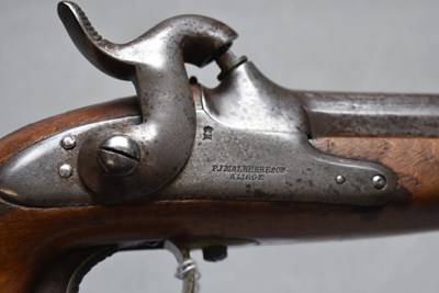 Lot 943 - A .750 CALIBRE SWEDISH MODEL 1850 PERCUSSION CAVALRY PISTOL