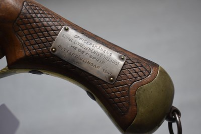 Lot 943 - A .750 CALIBRE SWEDISH MODEL 1850 PERCUSSION CAVALRY PISTOL