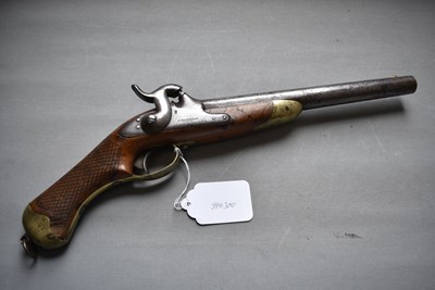 Lot 943 - A .750 CALIBRE SWEDISH MODEL 1850 PERCUSSION CAVALRY PISTOL
