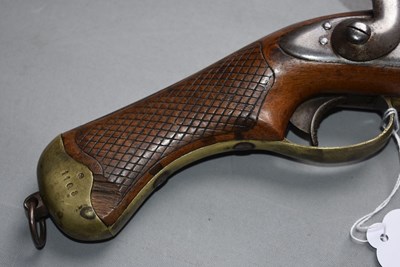 Lot 943 - A .750 CALIBRE SWEDISH MODEL 1850 PERCUSSION CAVALRY PISTOL