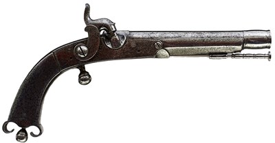 Lot 749 - A 32-BORE ALL STEEL SCOTTISH PERCUSSION BELT PISTOL