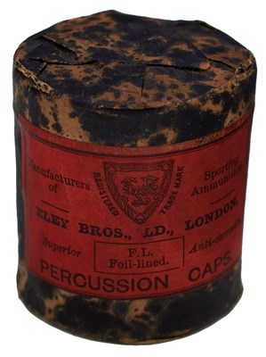 Lot 426 - A TIN OF UNOPENED PERCUSSION CAPS