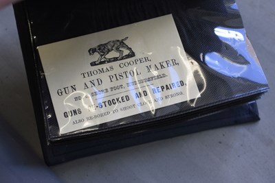 Lot 415 - FIFTEEN PISTOL CASE TRADE LABELS