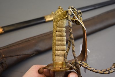 Lot 661 - A ROYAL NAVAL OFFICER'S SWORD
