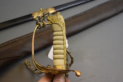 Lot 661 - A ROYAL NAVAL OFFICER'S SWORD