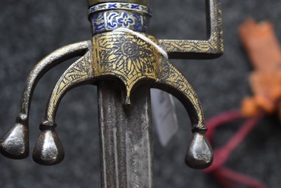 Lot 85 - A GOOD QUALITY 19TH CENTURY MOROCCAN NIMCHA OR SWORD