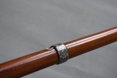Lot 622 - A LATE 19TH CENTURY MASONIC WALKING STICK