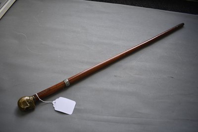 Lot 622 - A LATE 19TH CENTURY MASONIC WALKING STICK