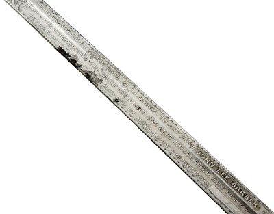 Lot 658 - AN ORNATE VOLUNTEER ARTILLERY OFFICER'S SWORD
