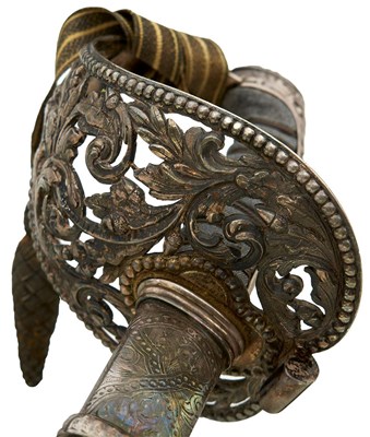 Lot 658 - AN ORNATE VOLUNTEER ARTILLERY OFFICER'S SWORD