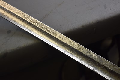 Lot 658 - AN ORNATE VOLUNTEER ARTILLERY OFFICER'S SWORD