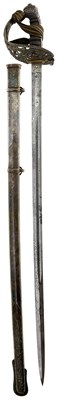 Lot 658 - AN ORNATE VOLUNTEER ARTILLERY OFFICER'S SWORD