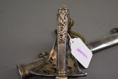 Lot 658 - AN ORNATE VOLUNTEER ARTILLERY OFFICER'S SWORD