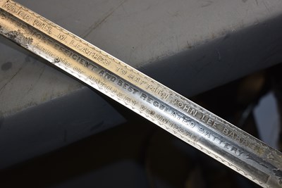 Lot 658 - AN ORNATE VOLUNTEER ARTILLERY OFFICER'S SWORD