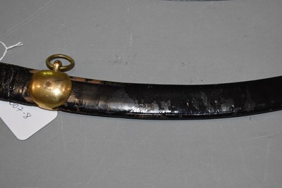 Lot 194 - A GEORGIAN OFFICER'S MAMELUKE HILTED SABRE