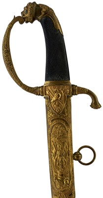 Lot 198 - AN ORNATE FRENCH NAPOLEONIC OFFICER'S SABRE