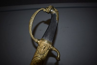 Lot 198 - AN ORNATE FRENCH NAPOLEONIC OFFICER'S SABRE