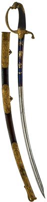 Lot 198 - AN ORNATE FRENCH NAPOLEONIC OFFICER'S SABRE
