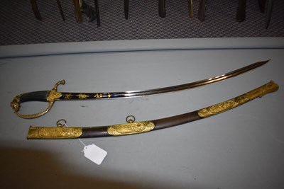 Lot 198 - AN ORNATE FRENCH NAPOLEONIC OFFICER'S SABRE