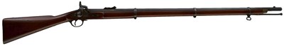 Lot 488 - A GOOD .577 CALIBRE THREE BAND PATTERN 1853 THIRD MODEL PERCUSSION RIFLE BY THE LONDON ARMOURY COMPANY