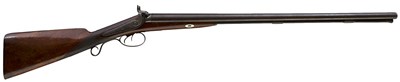 Lot 489 - A 15-BORE DOUBLE BARRELLED PERCUSSION SPORTING GUN