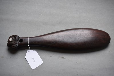 Lot 130 - A MAORI HARDWOOD PATU