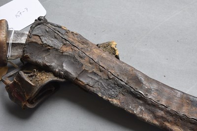 Lot 131 - A 19TH CENTURY ABYSSINIAN SHOTEL SWORD