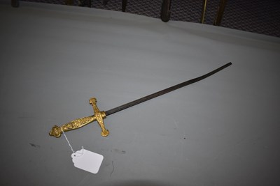 Lot 263 - A 19TH CENTURY SPANISH SWORD OF THE GENTLEMAN BODYGUARDS OF THE KING OF SPAIN