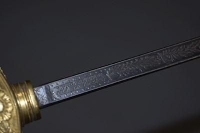 Lot 263 - A 19TH CENTURY SPANISH SWORD OF THE GENTLEMAN BODYGUARDS OF THE KING OF SPAIN