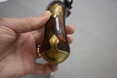 Lot 621 - AN 18TH CENTURY FLINTLOCK HOLSTER PISTOL BY ABRAHAM ELLSTON OF DONCASTER