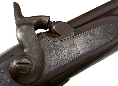 Lot 502 - A RARE PATTERN 1842 17TH LANCERS PERCUSSION PISTOL OF CHARGE OF THE LIGHT BRIGADE INTEREST