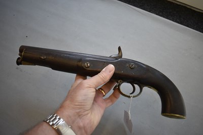 Lot 502 - A RARE PATTERN 1842 17TH LANCERS PERCUSSION PISTOL OF CHARGE OF THE LIGHT BRIGADE INTEREST