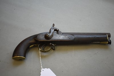 Lot 502 - A RARE PATTERN 1842 17TH LANCERS PERCUSSION PISTOL OF CHARGE OF THE LIGHT BRIGADE INTEREST