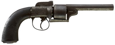 Lot 512 - A .400 CALIBRE PERCUSSION TRANSITIONAL SIX-SHOT REVOLVER