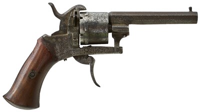 Lot 530 - THREE 7MM PINFIRE REVOLVERS