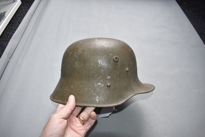Lot 543 - AN AUSTRIAN WWI M1917 GERMAN PATTERN STEEL HELMET