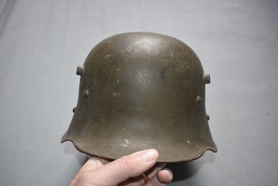Lot 543 - AN AUSTRIAN WWI M1917 GERMAN PATTERN STEEL HELMET