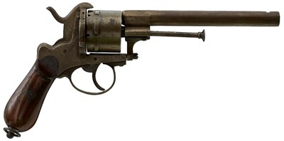 Lot 672 - A 12MM SIX-SHOT PIRLOT FRERES PINFIRE REVOLVER