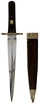 Lot 567 - A GOOD LARGE BOWIE KNIFE, "THE ARKANSAS TOOTHPICK"