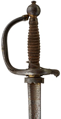 Lot 252 - AN 18TH CENTURY FRENCH GENDARME ROYAL OFFICER'S CAVALRY SWORD