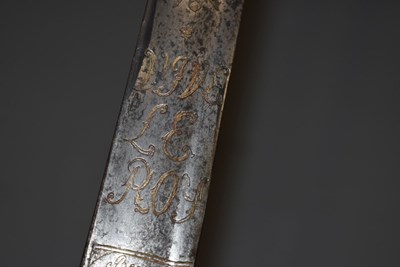 Lot 252 - AN 18TH CENTURY FRENCH GENDARME ROYAL OFFICER'S CAVALRY SWORD