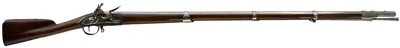 Lot 457 - A FRENCH FLINTLOCK INFANTRY OFFICER'S M1728 STYLE MUSKET