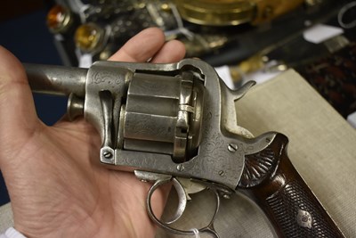 Lot 509 - A RARE 15MM SIX-SHOT SYSTEME ITALIEN PINFIRE REVOLVER