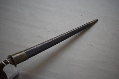 Lot 596 - A BRITISH PATTERN 1842 SOCKET BAYONET TO THE COLDSTREAM GUARDS