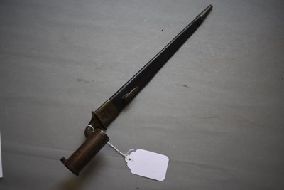 Lot 596 - A BRITISH PATTERN 1842 SOCKET BAYONET TO THE COLDSTREAM GUARDS