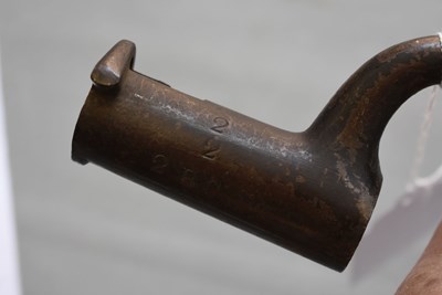 Lot 596 - A BRITISH PATTERN 1842 SOCKET BAYONET TO THE COLDSTREAM GUARDS