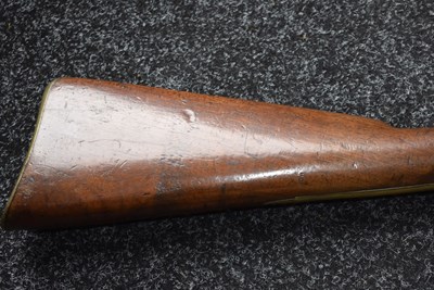 Lot 691 - A FLINTLOCK BAYONET BLUNDERBUSS BY LOTT OF READING