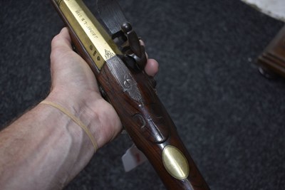 Lot 689 - A FLINTLOCK BLUNDERBUSS BY KETLAND & CO.