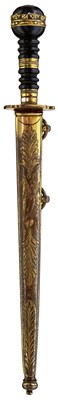 Lot 184 - A SCARCE GEORGIAN NAVAL DIRK WITH ROYAL CONNECTIONS